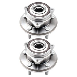 HDOZTOJI 2pcs Wheel Hub and Bearing Assembly Front Side Polished Protected Steel with ABS Sensor 5 Lugs for Dodge for Durango 2011-2018,for Jeep for Grand Cherokee 2011-2018 52124767AB 713324
