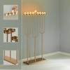Modern Design Hanukkah Menorah Exceptional presentational Piece, 9 Branch Tea