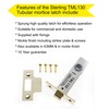 3.0 TUB Mort Latch Brass TML130