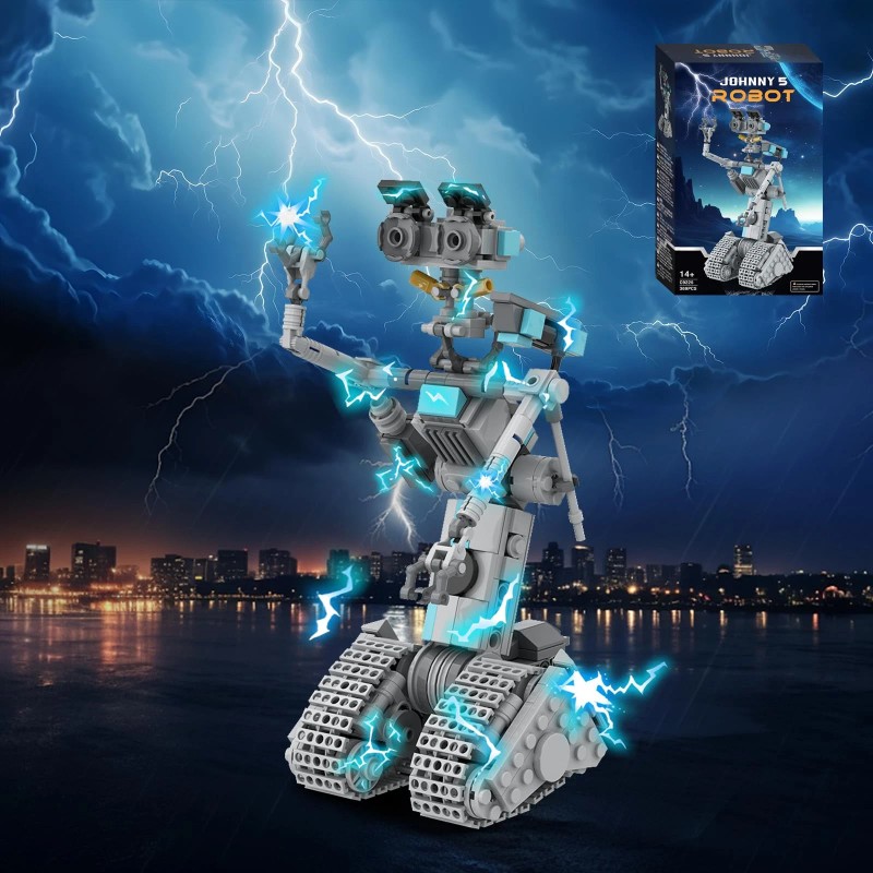 Nutain Johnny 5 Robot Building Toys,Movie Short Open Circuit Figures