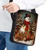 Wanyint Snowman Print Christmas Shoulder Handbag Messenger Bag for Women