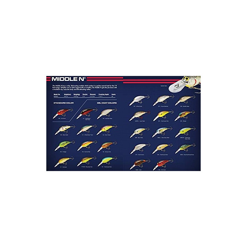 Norman NMMN154 Professional Edge Middle N Diving Lure, Spring Craw