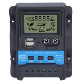 Solar Charge Controller LCD Display Dual USB 5V Output PWM Charging Control Regulator30A 390W(12V) 780W(24V)