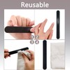 3 Pack Professional Emery Boards, 100/180 Grit Nail File for