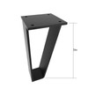 Oprika 5 inch Triangle-Shape Metal Furniture Legs (4pcs) Heavy Duty