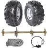 TDPRO 32" Go Kart Rear Live Axle Kit Wheel Brake