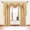 ELKCA Thick Chenille Window Curtains Valance for Living Room Luxury