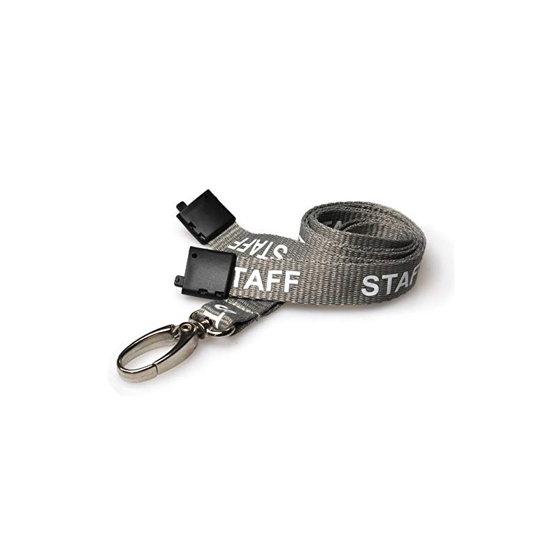 ALG ID Cards | Grey Staff Lanyard with Metal Lobster