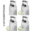 V-Cut Square Grater with Adjustable Slicer