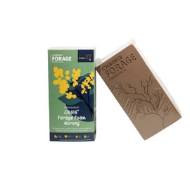 Oasis Forage Floral Foam Strong | Securely Holds Branches and Big Stems | Degradable | Superior Hydration for Foraged Botanicals | Dark Brown | Pack of 2 Bricks