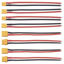 8Pcs ShareGoo 5.9" XT30 Plug & XT60 XT-60 Plug Male Female Connector Adapter with 14AWG Cable for RC Car FPV Lipo Battery ESC Charger