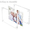 Magnetic Acrylic Photo Frame, Clear Acrylic Photo Block Magnetic Free