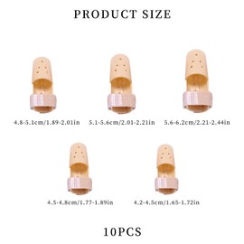 vcsjw Pack of 10 Finger Guards, Finger Splint, Extension Splint Finger, Finger Extension Splint, Multiple Usable Finger Support, Plastic Finger Splint, for Ankle Immobilisation