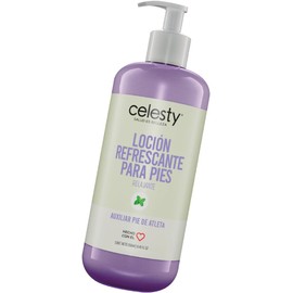 CELESTY Crema para Pies 250ml Loción Refrescante para Pies con Sensación Fresca Con Extractos Naturales Crema Corporal para Cuidado de la Piel Cruelty Free Skincare Hidratante