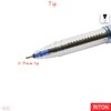 RITON SmoothFlow 10 x 0.7mm Needle Tip BLUE Biro Ball
