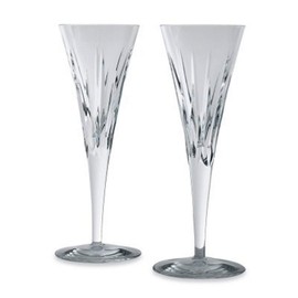 Reed & Barton Soho Crystal Flutes, Pair