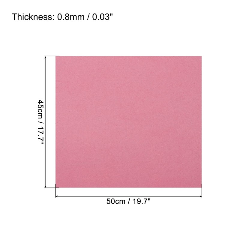 sourcing map EVA Foam Panels Pink 19.7 x 17.7 Inches