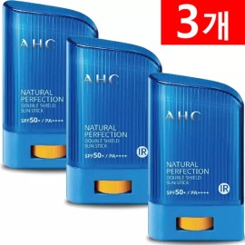 AHC 내추럴 퍼펙션 더블 쉴드 선스틱 블루 14g 3개 AHC Natural Perfection Double Shield Sun Stick Blue 14g 3 Pack