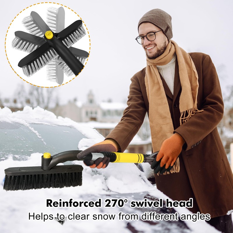 HO-SFSM Car Ice Scraper with Broom