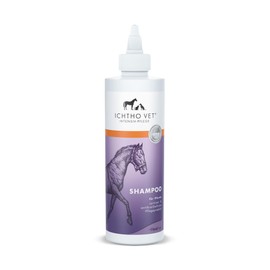 ICHTHO Vet Shampoo for Horses: Gentle Cleaning and Care for Sensitive and Stressed Horse Skin, 250 ml, Made in Germany