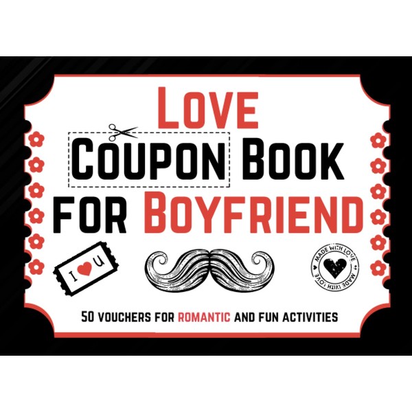 Love Coupon Book for Boyfriend: 50 Romantic & Fun Vouchers
