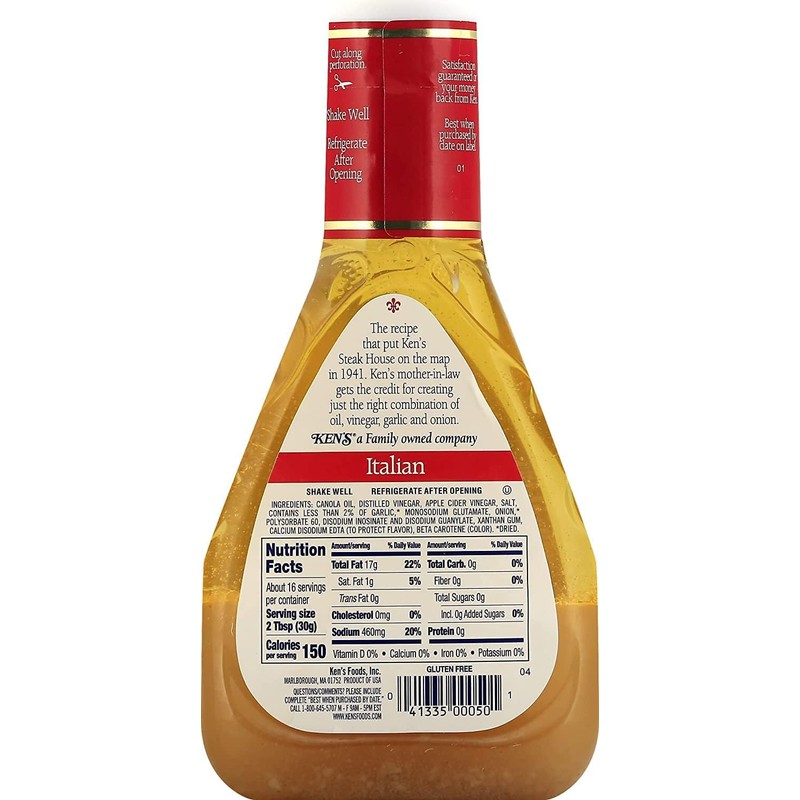 Ken's Steak House Italian Dressing & Marinade, Sweet Baby Ray's