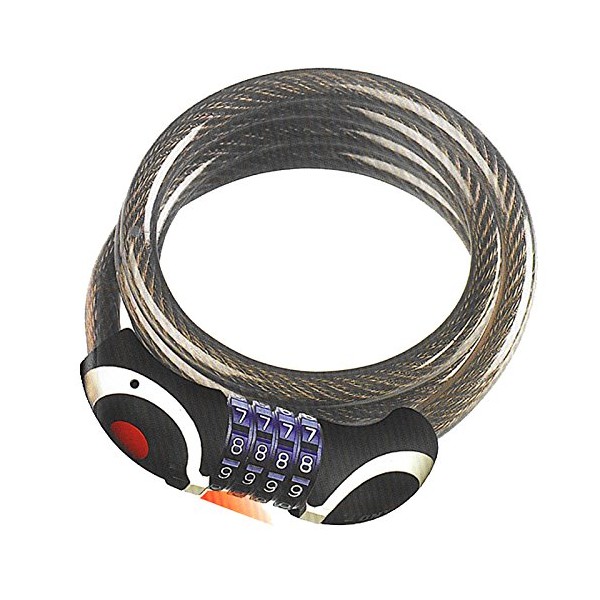 Sunlite Lightshield Integrated Combo Cable Lock, 8mm x 6 ft.