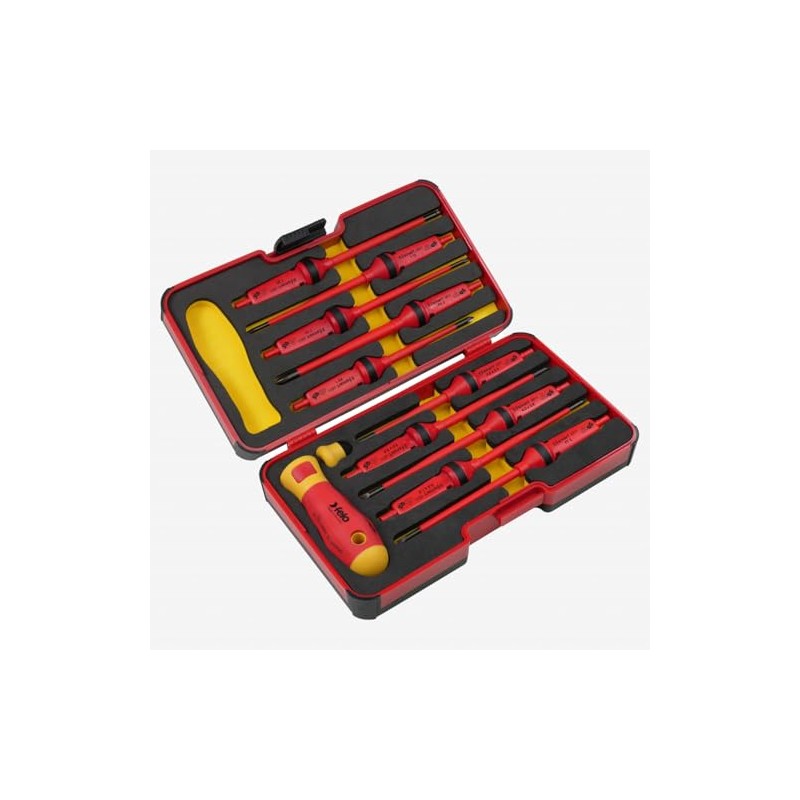 Felo XL-Strongbox E-Smart Slim VDE 12 pcs. SL/PH/PZ/TORX®