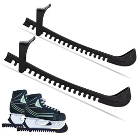 Ice Skate Guards Ice Skate Blade Covers Wear-Resistant Hockey Skates Blade Guards Ice Hockey Equipment 1 Pair of with Adjustable Buckle Skate Guards for Ice Skating, Figure Skates, Hockey