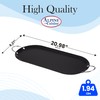 Alpine Cuisine Nonstick Oval Comal Griddle 17.5x8-Inch - Black Carbon