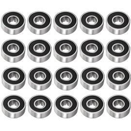 TUZUK 6001-2RS Double Rubber Seal Bearings 12 x 28 x 8 mm, Pre-Lubricated and Stable Performance, Deep Groove Ball Bearings for Electric Motor, Pack of 20