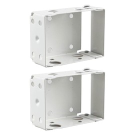2-Pack Box Mounting Brackets for 2.5 Inch Mini Blinds - Low Profile Window Blind Mounting Brackets Holder for Window Blinds Headrail - Blind Brackets for Window Blinds