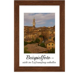 Abio Picture Frame, Photo Frame, Poster Frame for Photos, Pictures, Posters, Rustic, Vintage, Boho Retro (MDF Wood, Brown, 40 x 50 cm)