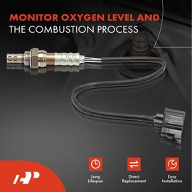 A-Premium O2 Oxygen Sensor Compatible with Jeep JK Series Wrangler 2007 2008 2009 2010, V6 3.8L, Upstream and Downstream, 4-PC Set, Replace# 5033500AA, 56028994AA