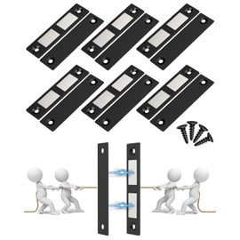 Cupboard Door Magnets Jiayi 6 Pack Magnetic Door Catch Ultra Thin Cabinet Magnet, Drawer Magnets for Wardrobe Slim Door Magnets Double Magnetic Catch for Furniture Closet Cupboard Door Closing