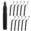 11 Pcs Deburring Tool with 10 High Speed Steel Rotary