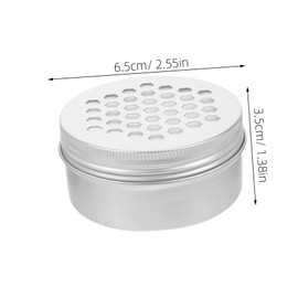 Healvian 12pcs Round Aluminum Jars with Screw Lids Hollow Pattern Refillable Storage Tins for Hair Wax Balms Spices Candies Portable Rustproof Airtight Containers for Travel and Daily Use