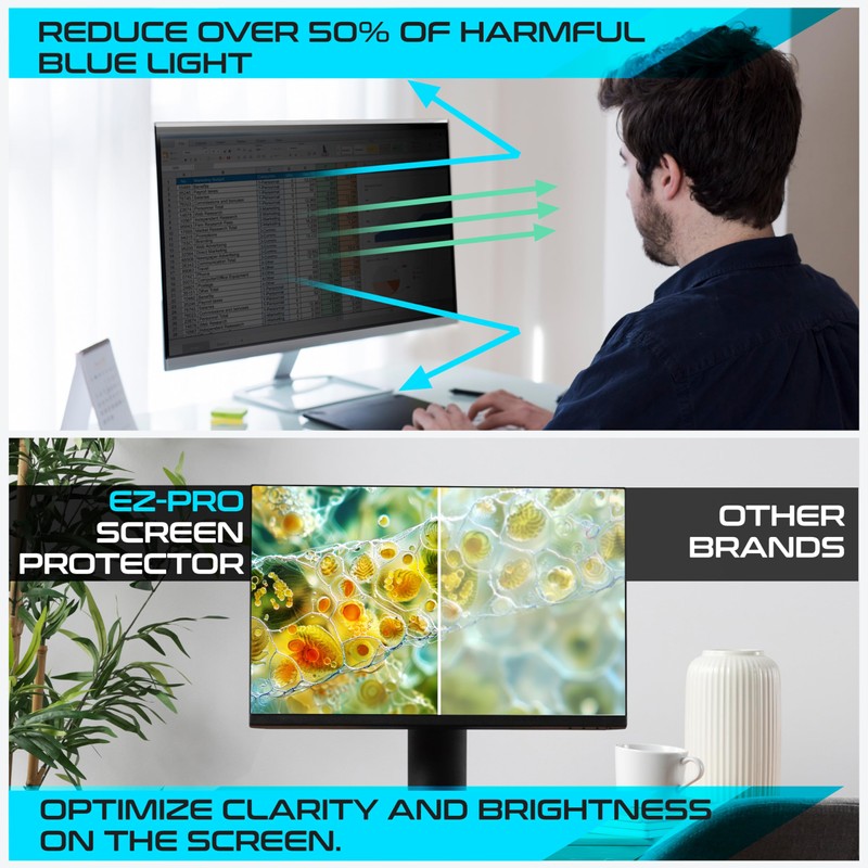 EZ-Pro Screen Protector Privacy Screen Panel for 27 inches (NOT