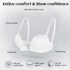 Amafuur Women's Deep V Plunge Padded Push Up Bras with