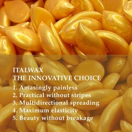Italwax Luxury Full Body - 1 kg - Waxing Beads for Hair Removal - Synthetic Formulation Ideal for Sensitive Skin - For the Whole Body ​