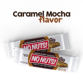 No Nuts! 100% Nut Free Dairy Free Vegan Protein Bars, Chocolate Caramel Mocha 12-Pack, Organic, Kosher, Egg-Free, Non-Gmo & Dairy-Free Protein Bars