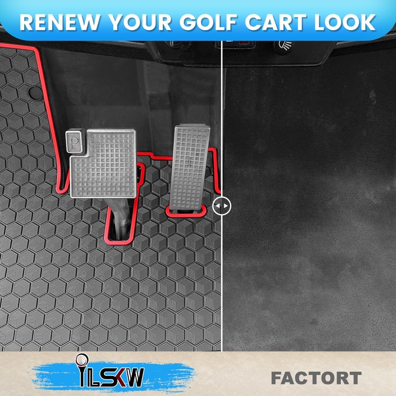 Golf Cart Floor Mat for Yamaha Floor Mat, 3/10" Thickness
