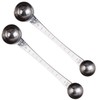 AUEAR, 2 Pack Endurance Stainless Steel Coffee Measuring Scoops Spoons