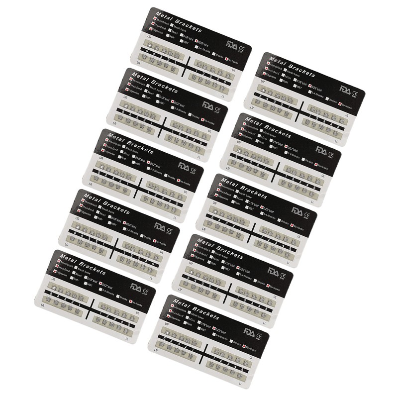 200pcs 022 Slot Dental Brackets Brace Highly Polished Monoblock Edgewise