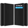 4 Pack Sound Proof Foam Panels, 48"×24"×2" Soundproof Wall Panels
