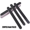 20PCS Professional Nail Files, Double Sided Emery Board, Washable 100/180
