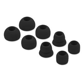8pcs Alitutumao Replacement Earbuds Silicone Eartips Ear Buds Compatible with Powerbeats 2 Powerbeats2 Powerbeats 3 Wireless Beats by dr dre Headphones (Black)