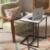 UNHO Chic Marble C Table Couch Sofa Side Table Portable