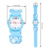 Kids Watch 3D Cartoon Pattern Waterproof Cute Clear Numbers Scale
