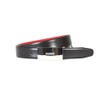 Hugo Men's Baldwin Plaque Leather Belt Black 90 (US Men's